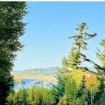 View of the paved Gunflint Trail road near Gunflint Lake and Canadian border