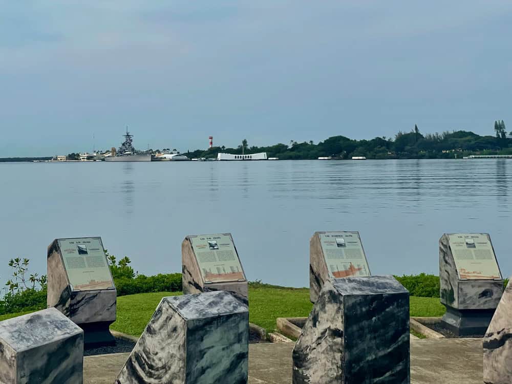 Looking across Pearl Harbor