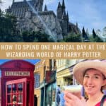 Photo collage of scenes from Universal Orlando Wizarding World of Harry Potter