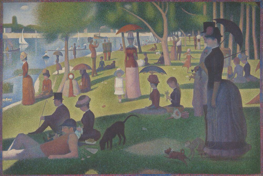 Sunday on La Grand Jatte painting