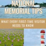 Photo collage of Pearl Harbor National Memorial. Text reads "Pearl Harbor National Memorial Tips: What Every First-Time Visitor Needs To Know"