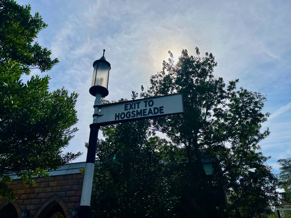 Street sign on a lamp pole at Universal Studios Orlando