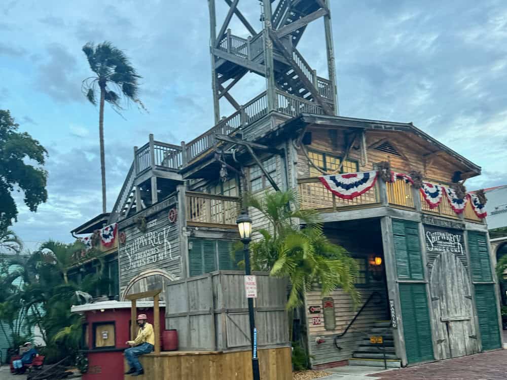 Wooden exterior of the Key West Shipwreck Museum