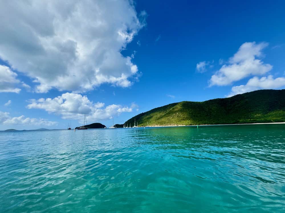 Turquoise waters in a Caribbean bay