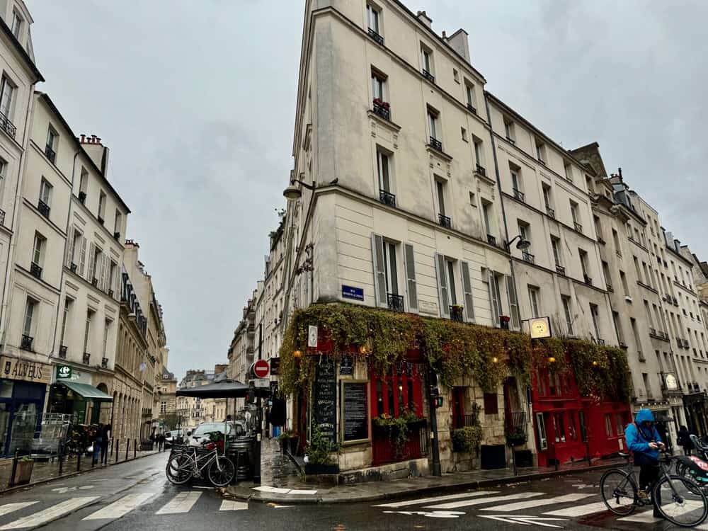 Street scene from Paris France