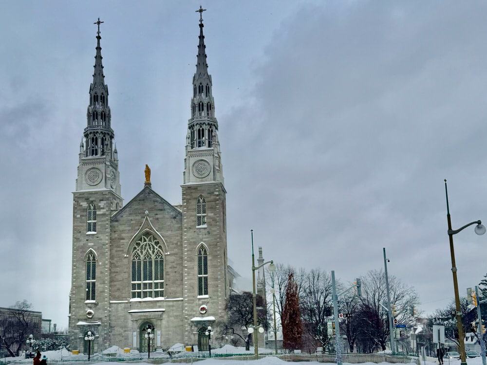 1840s brick church with Gothic revival architecture in Ottawa