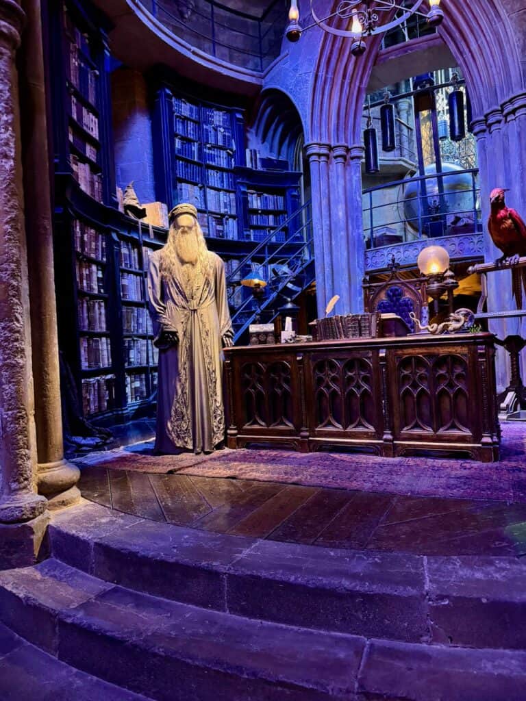 The Dumbledore office set from Prisoner of Azkaban film