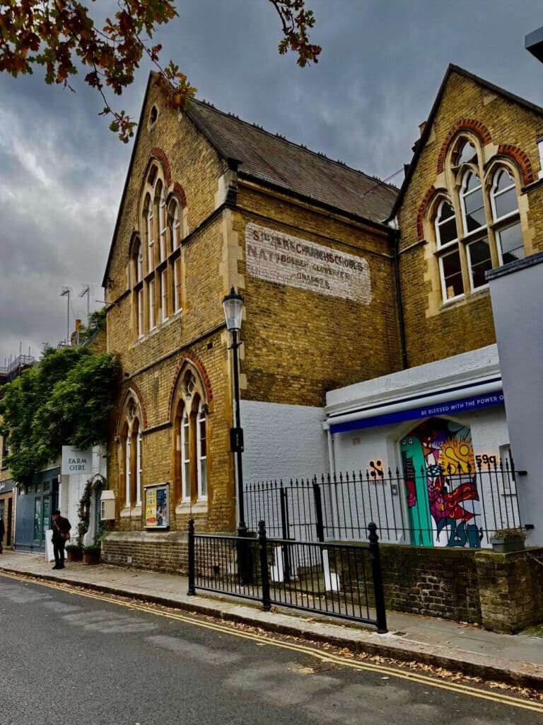 Victorian brick church in London