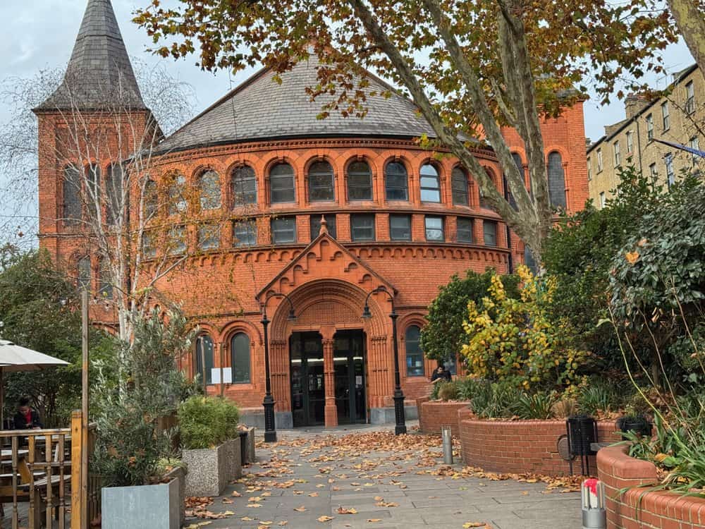 Large red brick Victorian church in Notting Hill now used as a community art centre