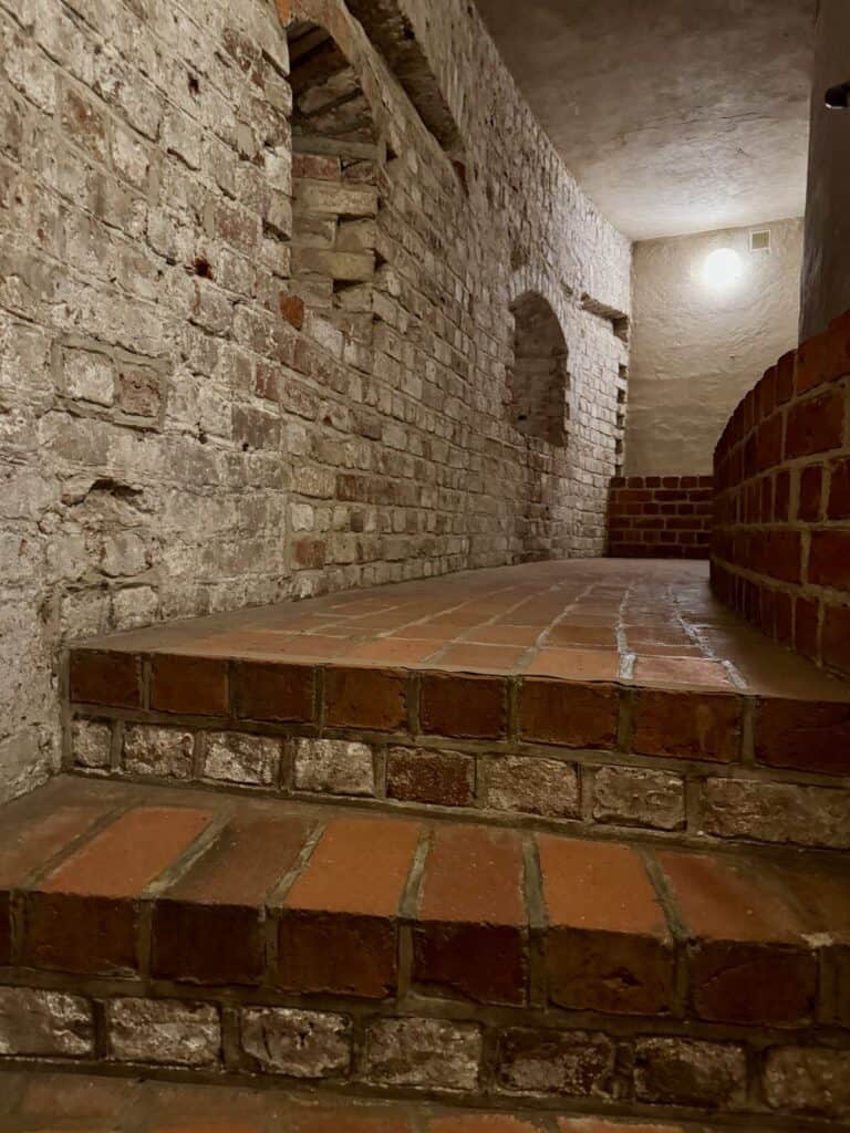 Brick passageway inside Malmo Castle