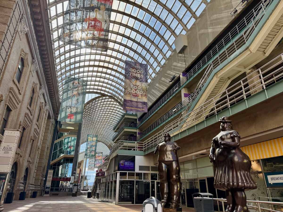 Statues outside of Denver Opera Housing
